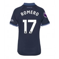 Dres Tottenham Hotspur Cristian Romero #17 Gostujuci za Žensko 2023-24 Kratak Rukav